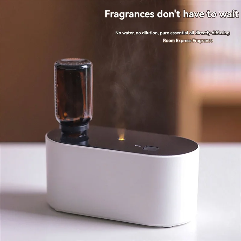 Difusor sin agua A26P, nebulizador de aceite esencial, Mini máquina de aire aromático para dormitorio, hogar, oficina, blanco