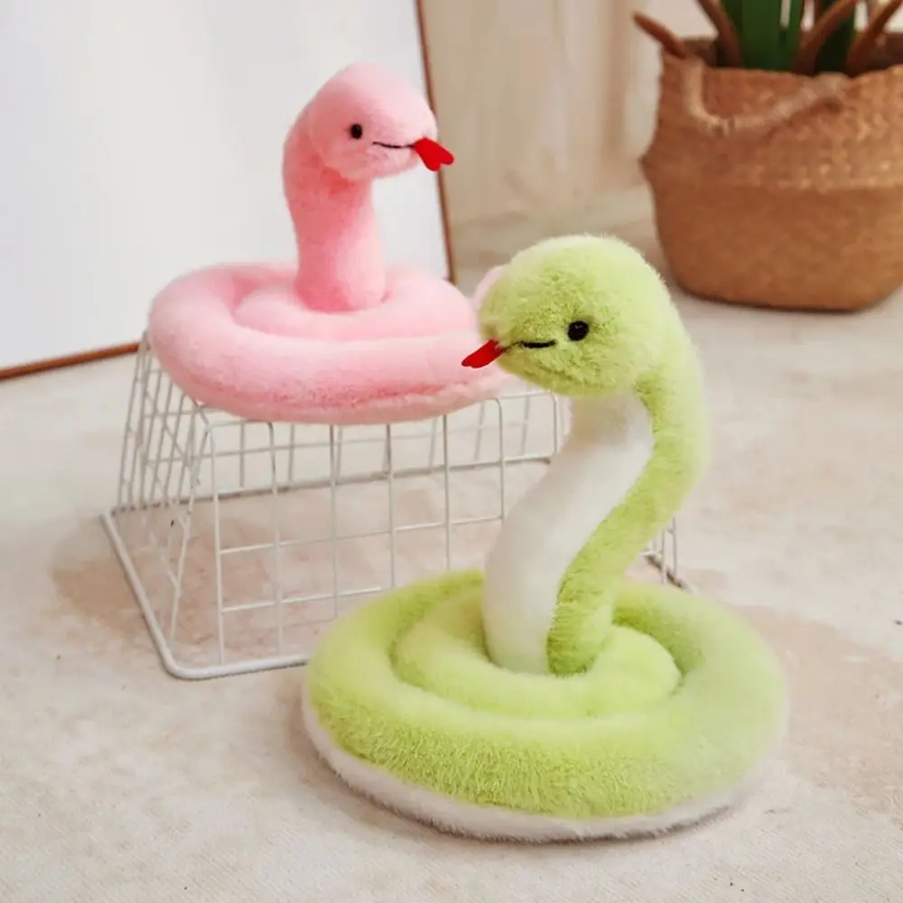 Love Snake Couple Snake Plush Toys PP Cotton Stuffed Animal Snake Mascot Toy Soft Cartoon Snake Doll Plushies New Year Gifts