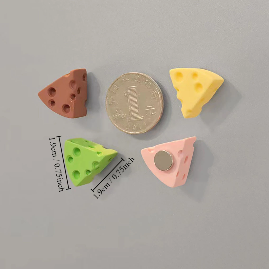 5/10pcs Cheese Mini Cheese Refrigerator Magnet Cute Small Magnetic Decoration Photo Message Wall