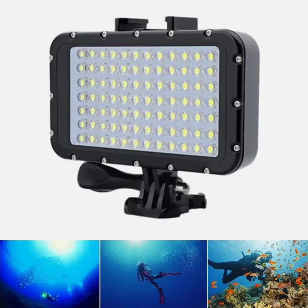 84 LED ضوء فلاش 50 متر مصباح غوص تحت الماء لـ GoPro Hero 13 12 11 10 9 8 7 6 5 4 3+ 3 #2