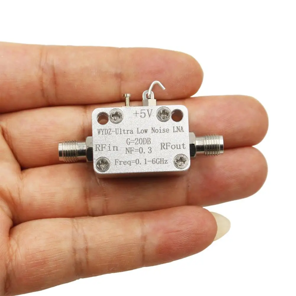 100MHz-6000MHz 20DB Ultra Low Noise LNA Amplifier NF=0.3 RF Drive Signal Receiver Anti-interference High Gain Output