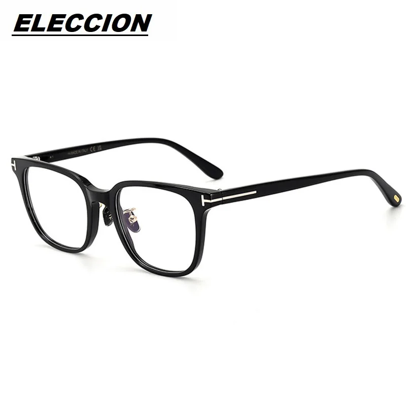 ELECCION Tom TF5921 Fashion Acetate Optics Glasses Frame Women and Men High-quality Myopia Prescription Eyewear Eyeglass Frames