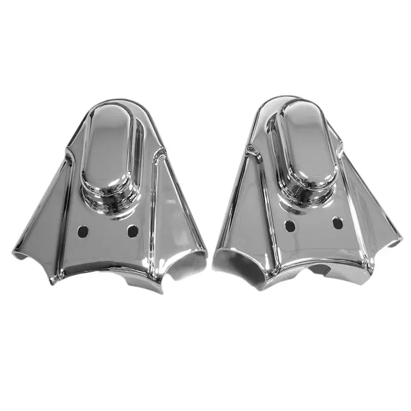 Rear Phantom Swingarm Axle Covers In Chrome Metal For Softail Springer EFI FXSTSI FXSTD FLSTF FLSTN Motorcycle