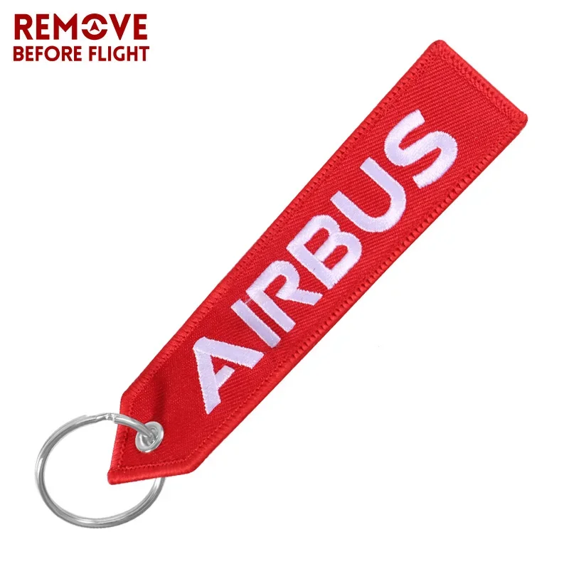 Aviation Keychain A320neo Airbus Logo Both Sides Embroidery Car KeyChain Accessories Backpack Suitcase Tags image 5