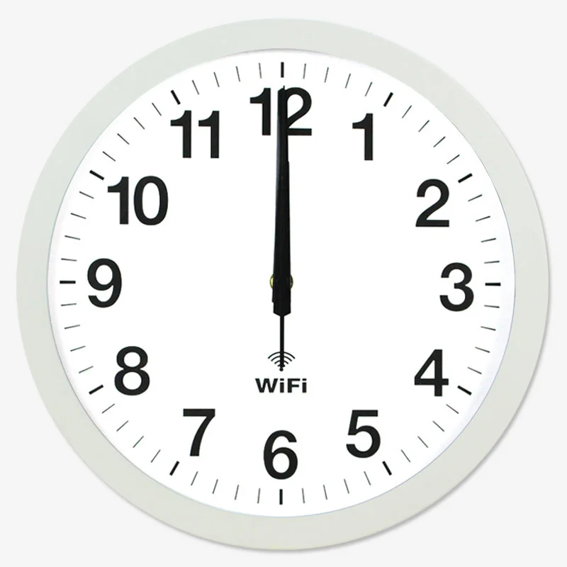 Smart WIFI Automatic Time Synchronization Network Clock Mute Wall Clock Modern Minimalist Home Clock Living Room Decorate