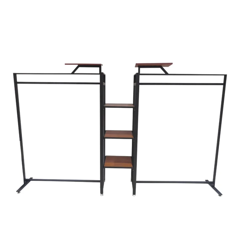 custom，Store Rack Garment Stand Clothes Wood Shelf Clothing Display Cabinet Retail Store