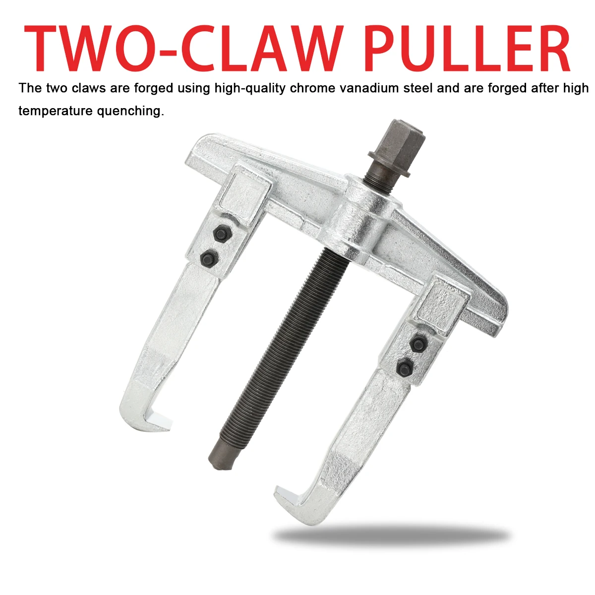 Extractor de Dos Garras, Dispositivo de Elevación Separado, Extractor de Rodamientos Reforzado con Superficie Galvanizada para Automóviles, Herramienta Manual