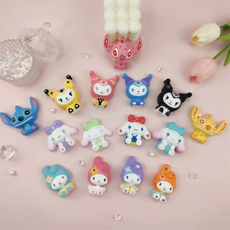 4 Cartoon Gips Mallen Kuromi Crystal Drop Lijm DIY Handgemaakte Siliconen Bakken Cake Pudding Chocolade Mallen Hittebestendig