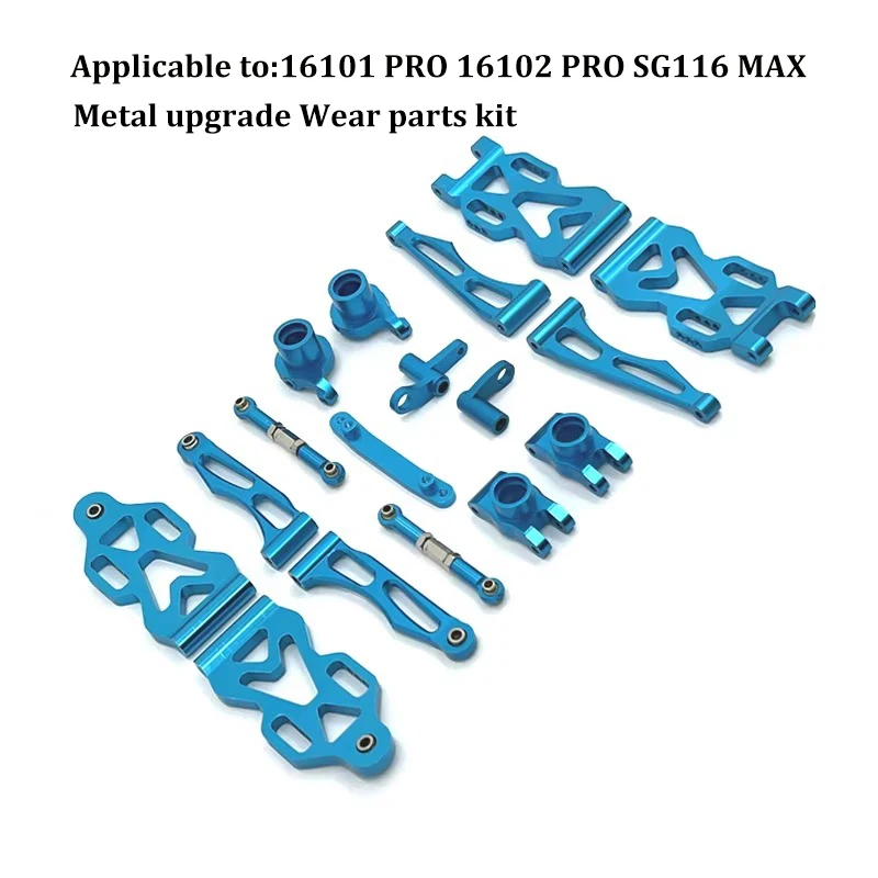 16101 PRO 16102 PRO SG116 MAX PRO RC auto 1:16 blauw verbeterde metalen reserveonderdelen model 4WD/originele reserveonderdelen aandrijfas tandwiel