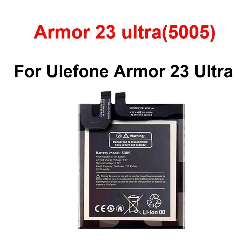Ulefone Armor 23 Ultra、Armor Ultra(5005)用交換バッテリー、携帯電話バッテリー