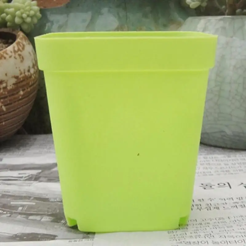 Square Seedling Pot Drainage Garden Flower Plant Pots Seedling Nursery Pots For Garden Home Office Balcony Decor