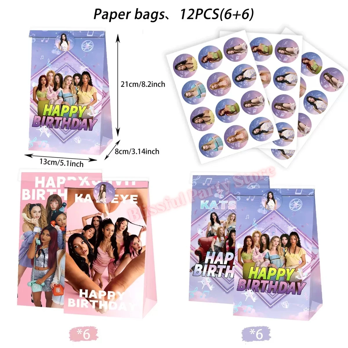 Idol K&Katseye Verjaardagsfeestje Decoratie Plaat Cup Servet Ballon voor Kpop Girl Party Favor Baby Douche Evenementbenodigdheden Fans Gift
