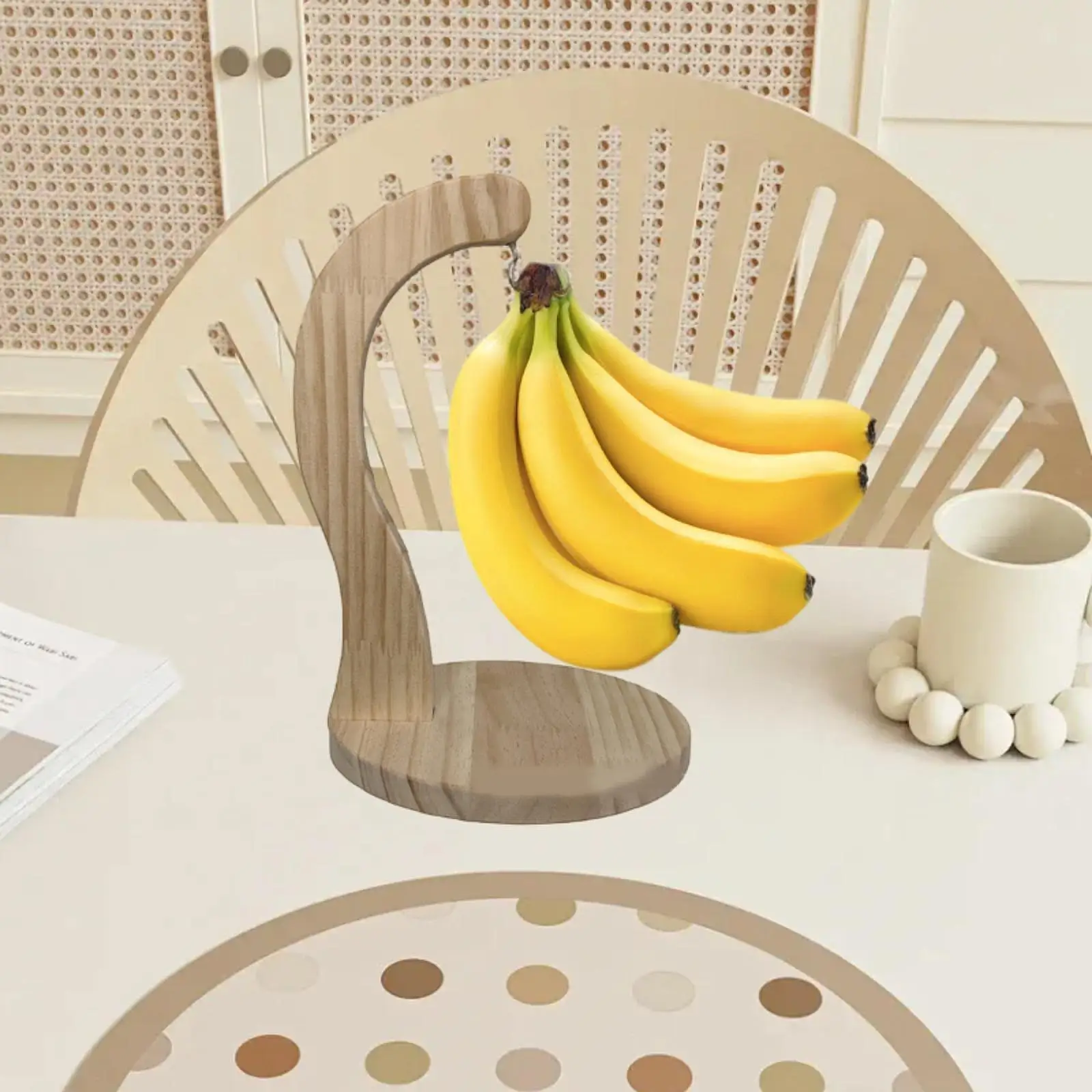 Banana Hanger Banana Display Stand,Keeps Fruits Fresh,Fruit Display with Hook Tree Stand Hook for Food Grapes Kitchen Use