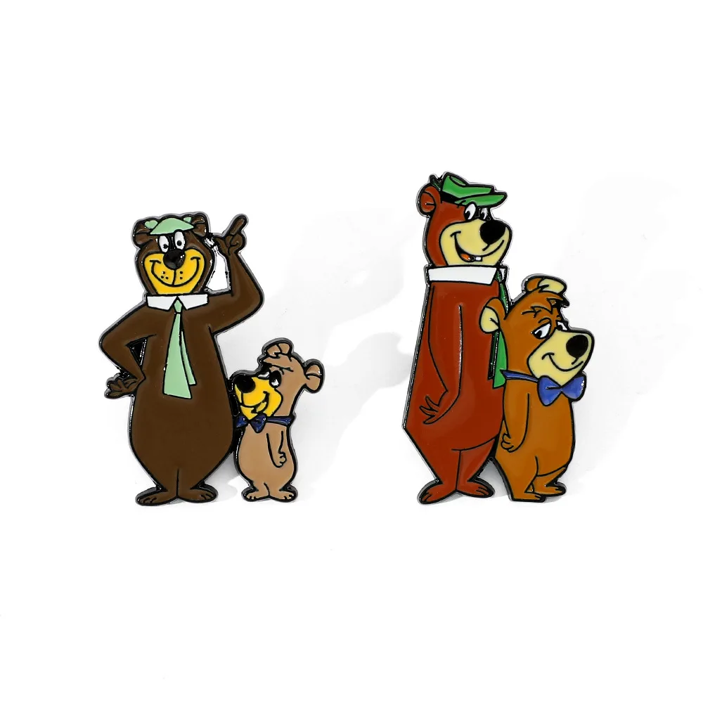

1 Set Cute Brown Bear Lapel Pins for Backpacks Badges on Clothes Enamel Pin Jewelry Accessories Brooches Badges for Briefcase