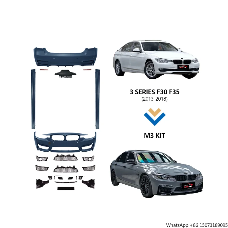 

F30 F35 Upaded Facelift Car Conversion Bumper Bodykit для 3 серии в стиле M3 Convert to F30 F35 Look Auto Parts Body Kit