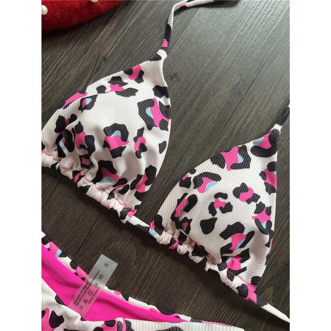 Leopard Extreme String Mini Micro Thong Bikini Damen Badeanzug Frauen Bademode Zweiteiliger Bikini-Set Badebekleidung V5072 – Detail 29
