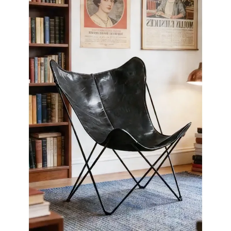 

Medieval Art Butterfly Chair Modern Simple Single Leisure Chair Household Lazy Sofa Chair