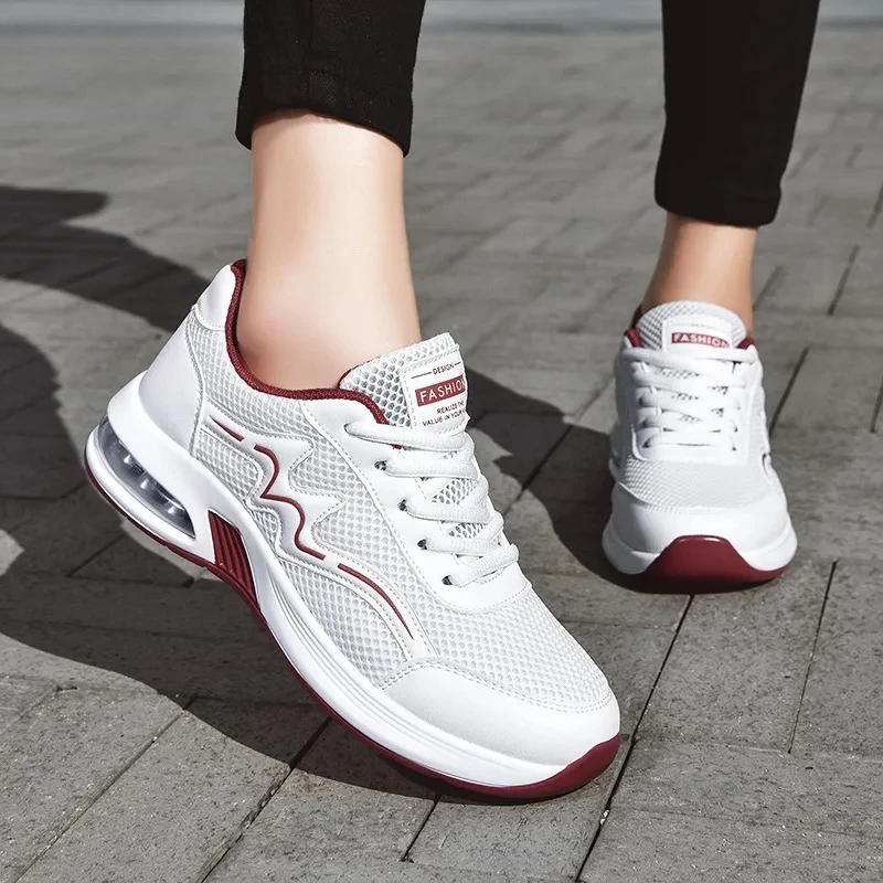

Модные женские спортивные кроссовки на воздушной подушке, дышащие кроссовки для бега, женские нескользящие уличные кроссовки, обувь для тренировок в тренажерном зале и фитнеса