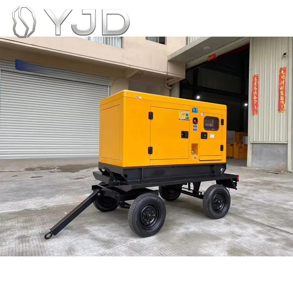 Cummings 4B3.9-G11 Trailer Type AC 3 Phase 30kw Brushless Diesel Generator with ATS and Remote Start