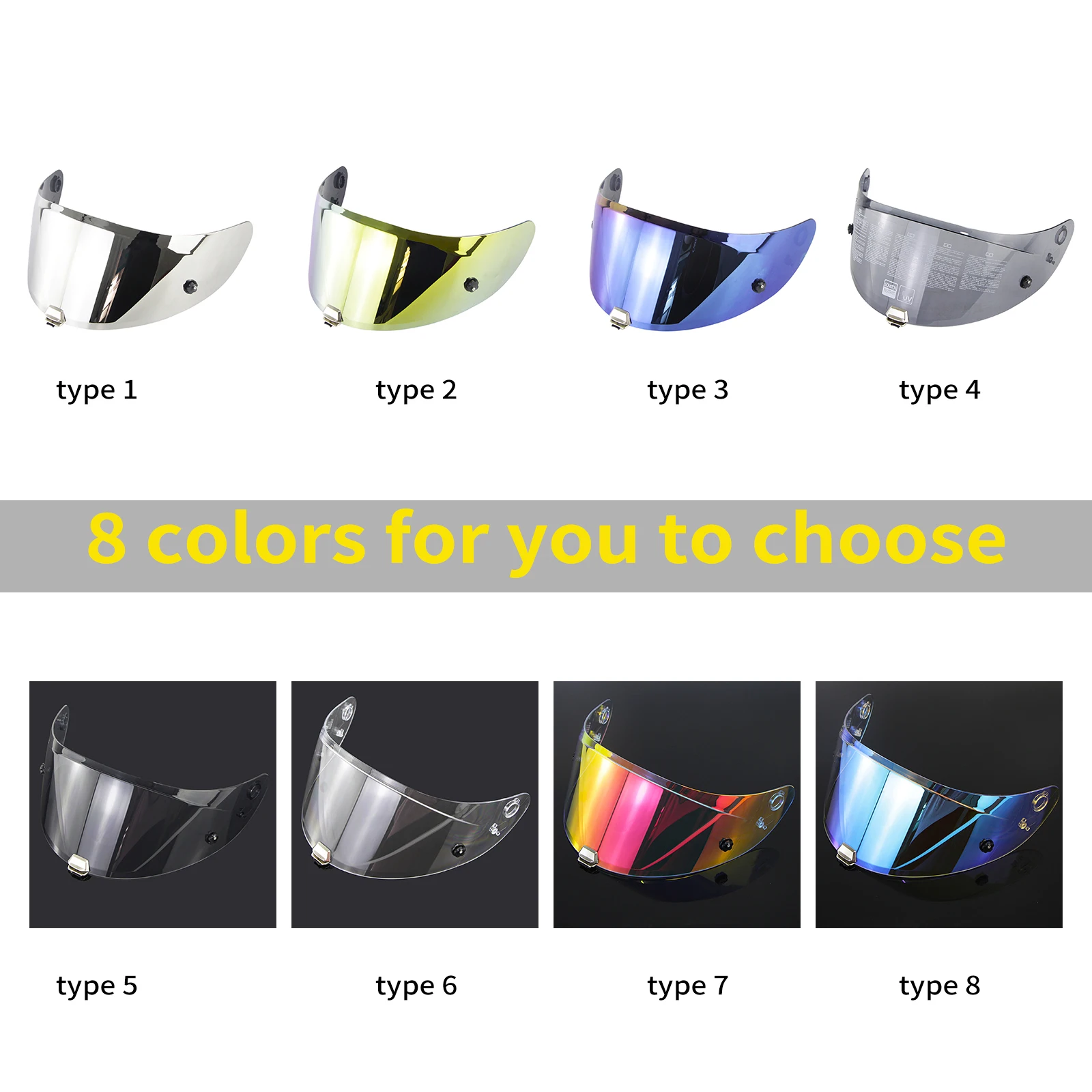 Motorcycle Helmet Visor Motorcycle Face Shield Helmet Accessories Replacement for HJC RPHA11 RPHA70 Helmet