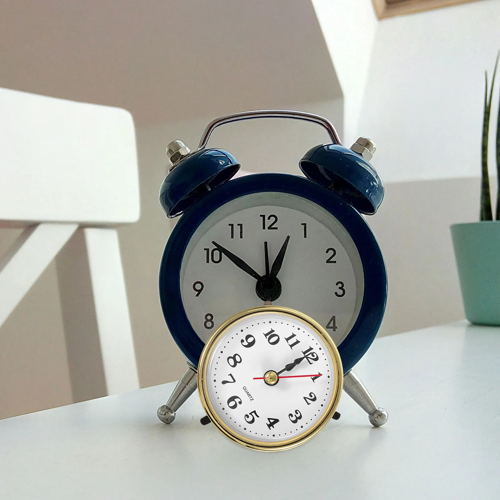 

65Mm Diy Insert Round Silent Quartz Movement Mechanism Replacement Parts Roman Numeral Face For Crafting Vintage Wall Clock