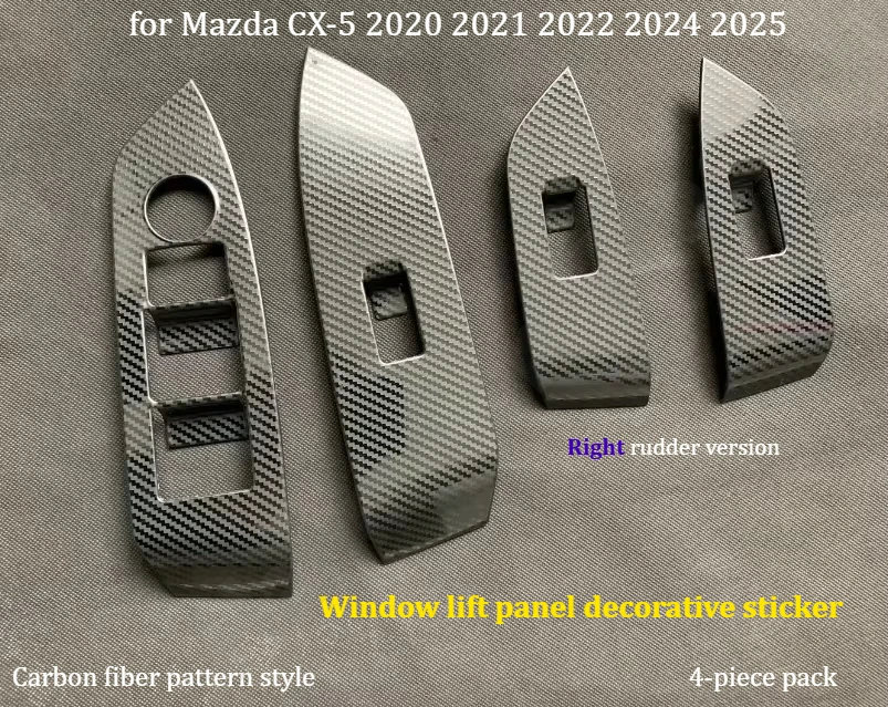 

for Mazda CX-5 2020~2025 Right rudder version gear shift sticker/electronic handbrake frame/interior modification sticker