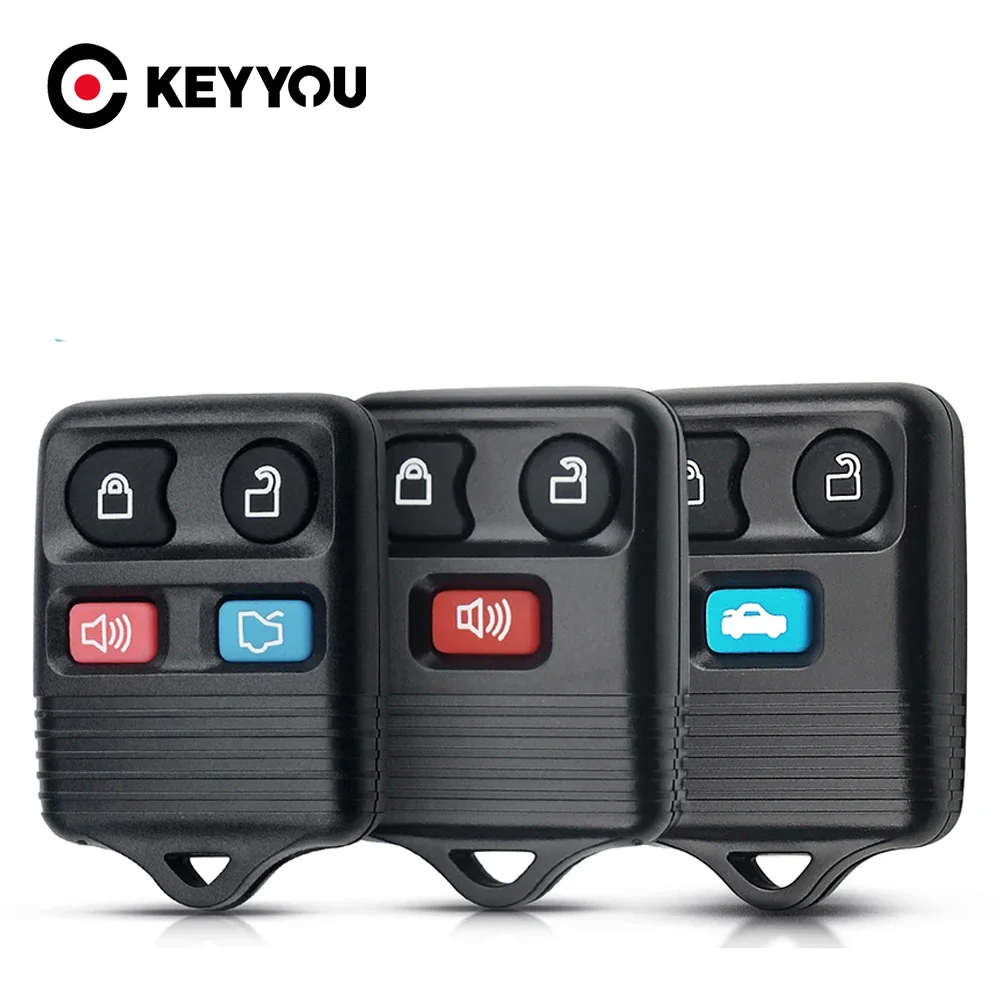 KEYYOU Remote Car Key Shell For Ford Mustang Focus Lincoln LS Town Mercury Grand Marquis Sable Keyless Entry Fob 3 4 Buttons