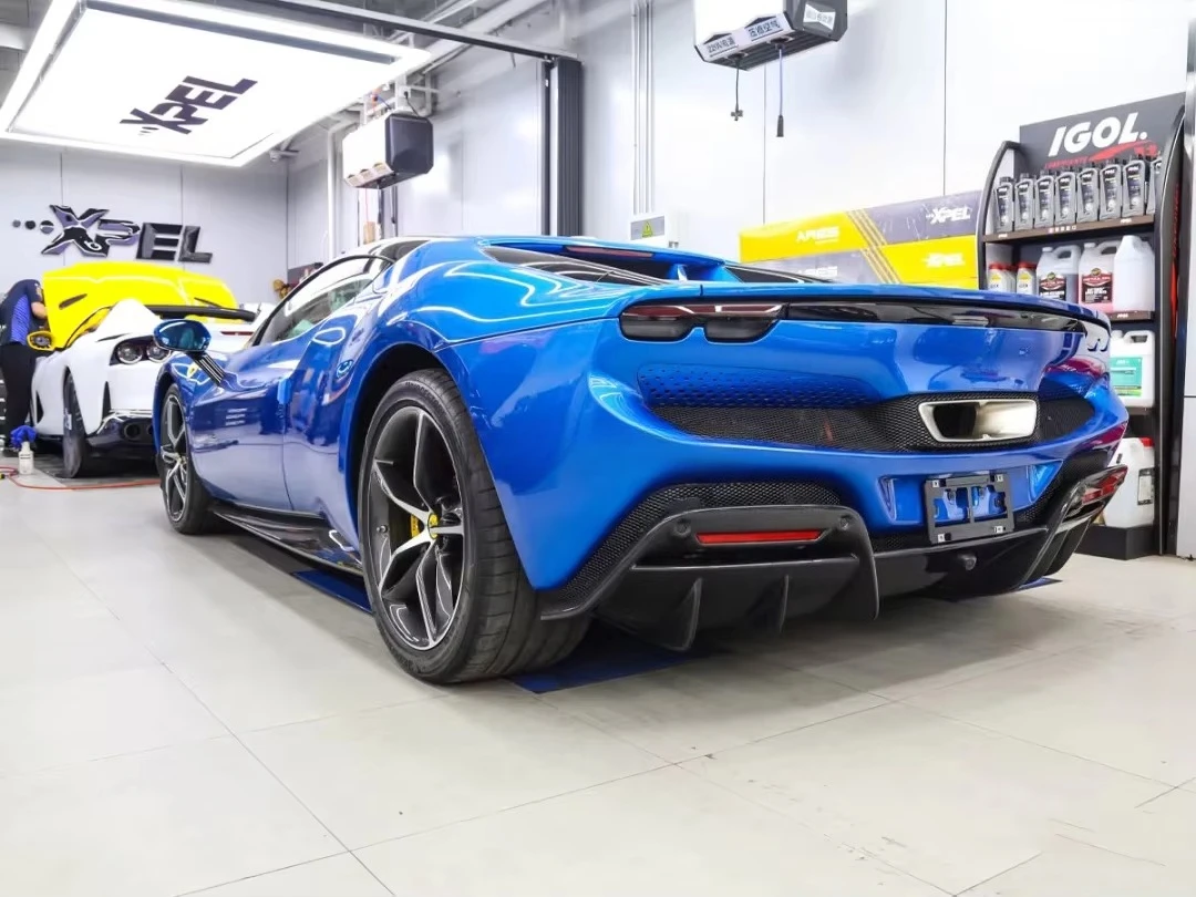 ملحقات قطع غيار السيارات مجموعات هيكل كربون جاف كامل مجموعات كاملة وإكسسوارات الديكور الداخلي لـ 296GTB