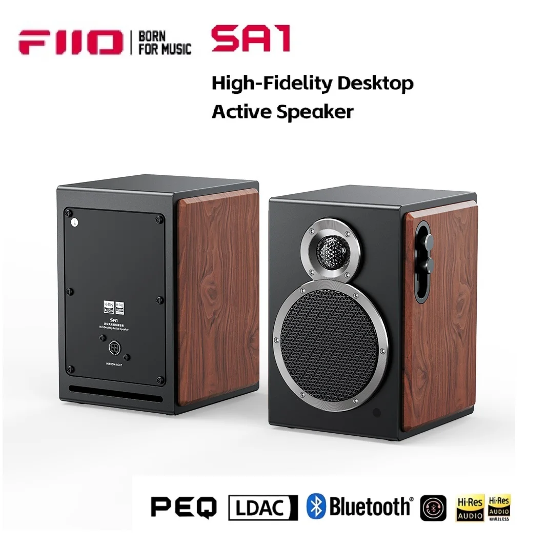 Высококачественный настольный Bluetooth-динамик HIFI FiiO SA1, 31-полосный PEQ, LDAC, выход 20W2 + 5W2, фонокорректор, низкочастотный динамик из деревянного волокна