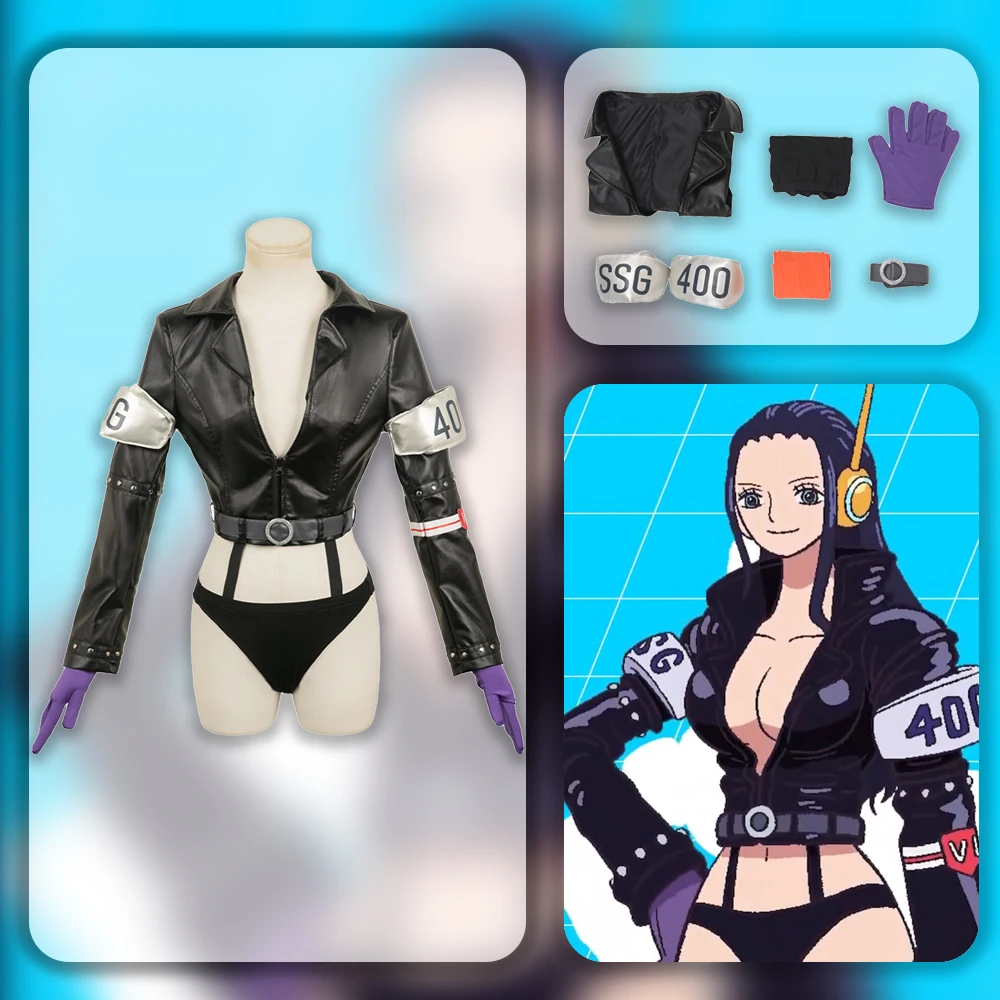 Anime Robin Cosplay Costume para Meninas Adultas, Jaqueta Fantasia e Shorts, Acessórios Halloween, Fato Carnaval, Roleplay, Roupas, Peça