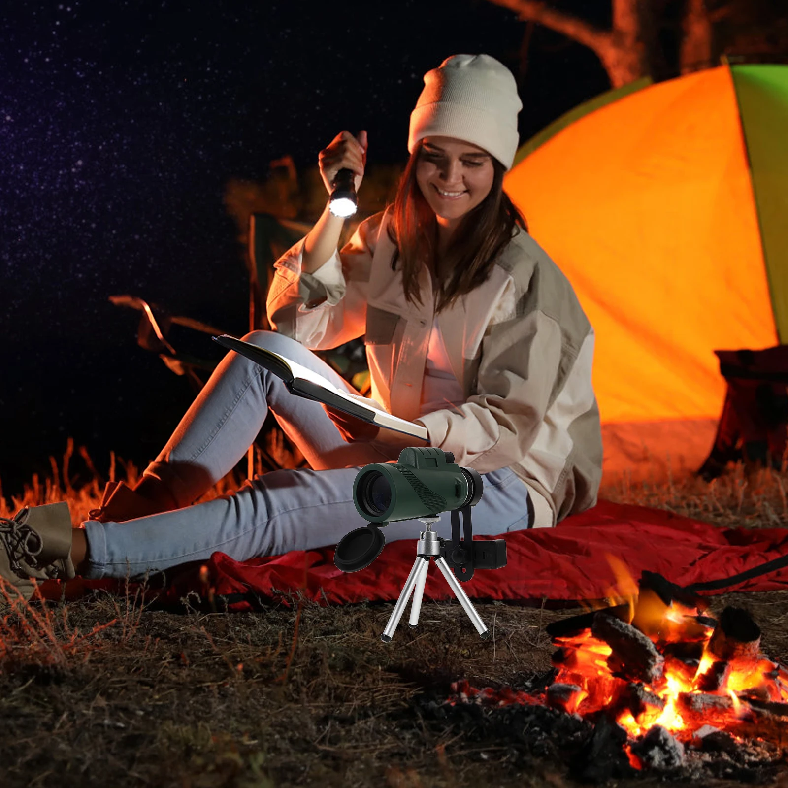 

Spotting Telescope Monoscope for Adults Telescopes Bird Observation Device Handheld Watching
