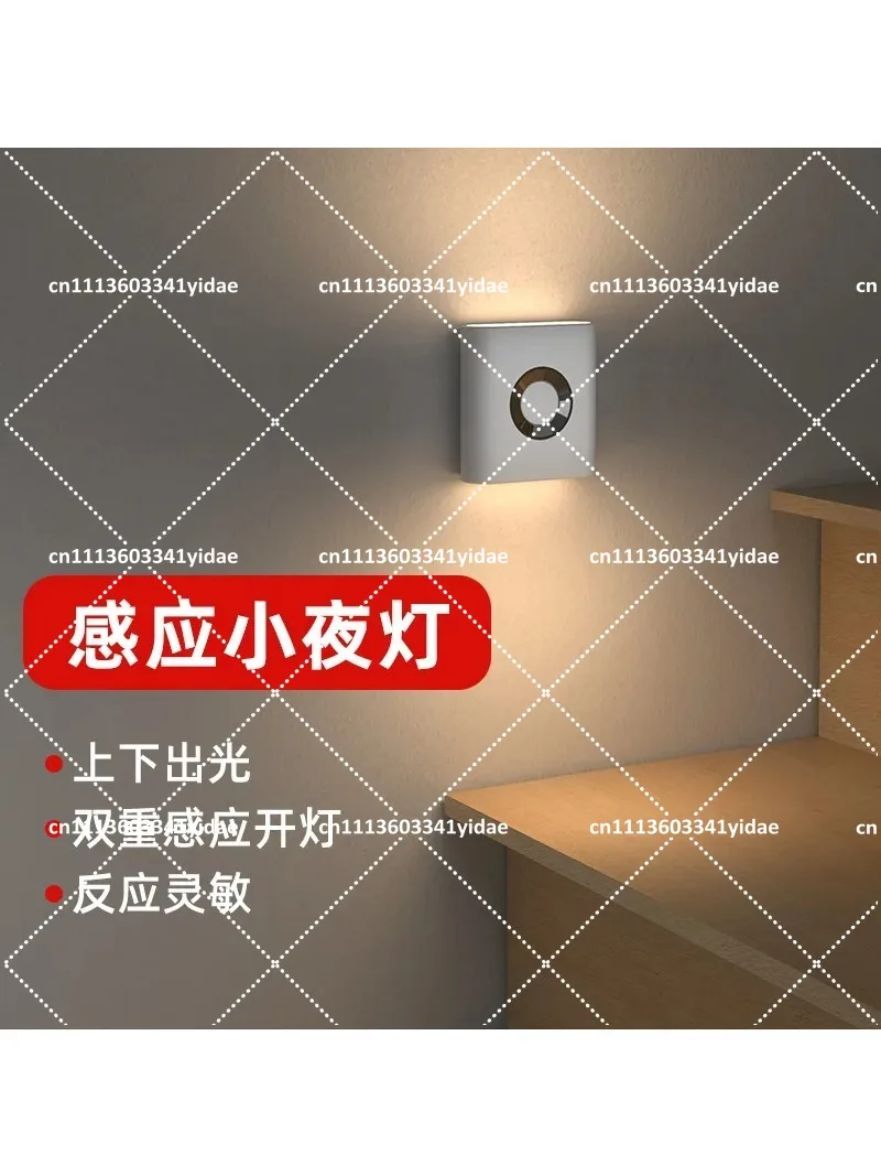 Motion Sensor Night Light, Dual Light Plug-In LED Night Lamp for Hallway, Bedroom, Staircase, Auto On/Off