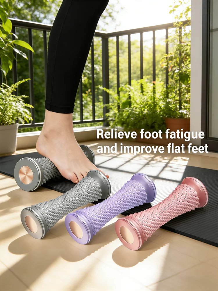Voetmassager Massageroller Yoga Massagebal Plantar Fascia Roller Spierontspanning Verzorging Plastic Handmatige Voetmassagerollers - afbeelding 2