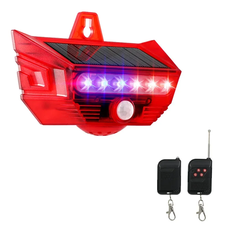 

Outdoor solar alarm, farm orchard anti-theft remote control induction alarm