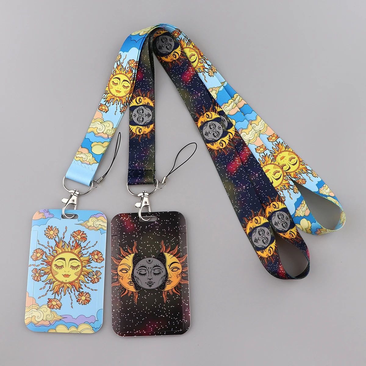 LB2731 Smycze Sun and Moon Vintage Triple Moon do kluczy, kart identyfikacyjnych, siłowni, telefonów komórkowych, pasków USB, uchwytów na identyfikatory, zawieszek na klucze — zdjęcie 7