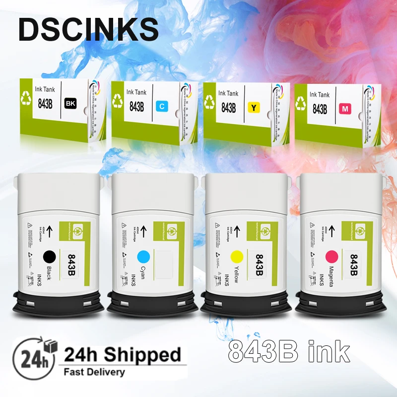 843A 843B 400ML Ink Cartridge for HP 843B 843A ink Cartridge for HP PageWide XL 4000 XL4100 XL4500 XL5000 XL5100 Printer