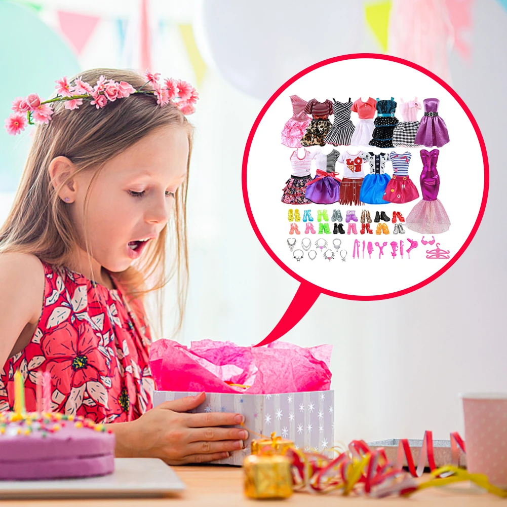 

Different Dolls Accessories Best Gift Dolls Beauty Accessories Improve Aesthetic Ability Handmade Dolls Clothes Set for Girls