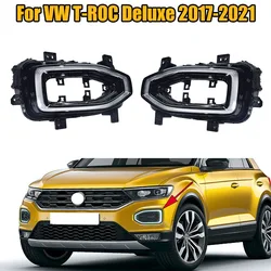 2GA941055 2GA941056 LED DRL Daytime Running Light Car Lights For VW T-ROC Deluxe 2017 2018 2019 2020 2021 Car Accessories