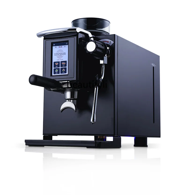 Coffee Machine Commercial Italian Semi-automatic Grinding All-in-One Machine Small Water Steam-Free Foam