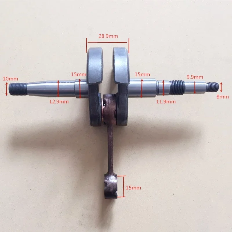 Crank Shaft Crankshaft For ZENOAH G621 6200 G6200 G620PU TOPSUN FM662 62CC CHAIN SAW CRANK MAIN SHAFT REPL. KAMATSU CHAINSAW