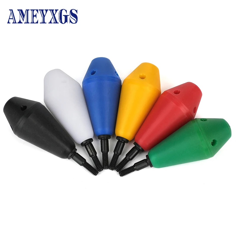 

6pcs Nylon Archery Whistle ArrowHead Harmless Blunt Target Tips Fit Different Arrow Shaft For Practice Game Shooting Accessories