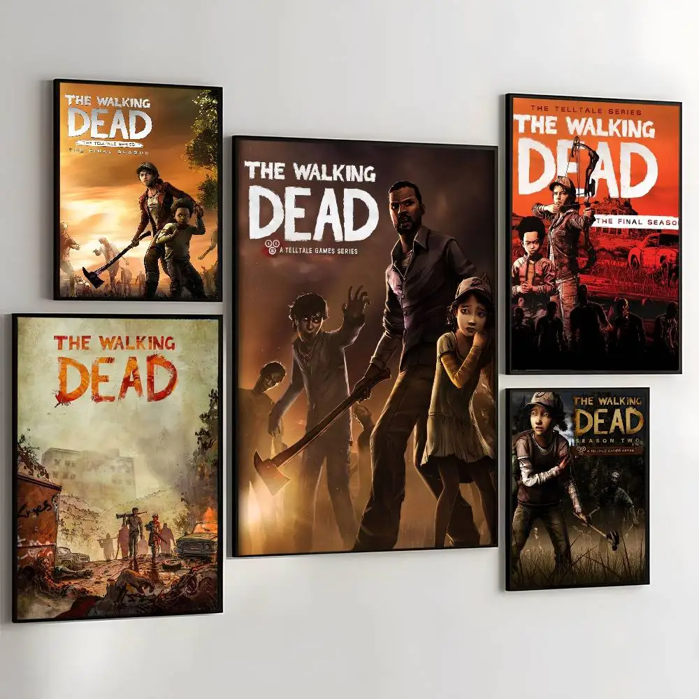 The W-Walking D-Dead Game Poster Art With Prints Home bedroom living room decoration gift