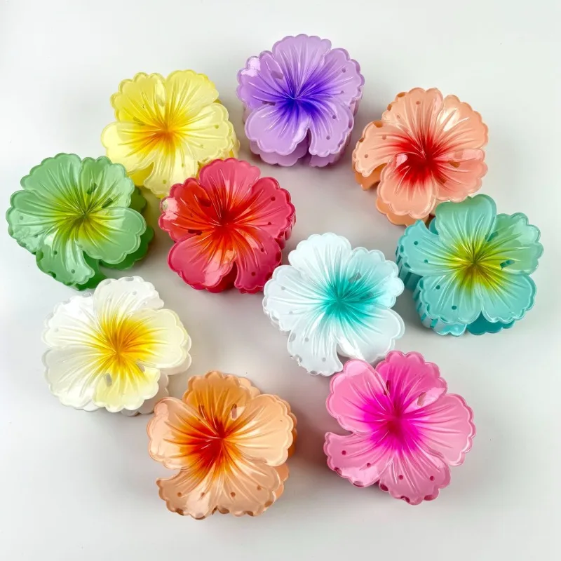 

Милая заколка с цветочным принтом для женщин - заколки для волос на пляжный отдых, заколки без цепочки для длинных волос