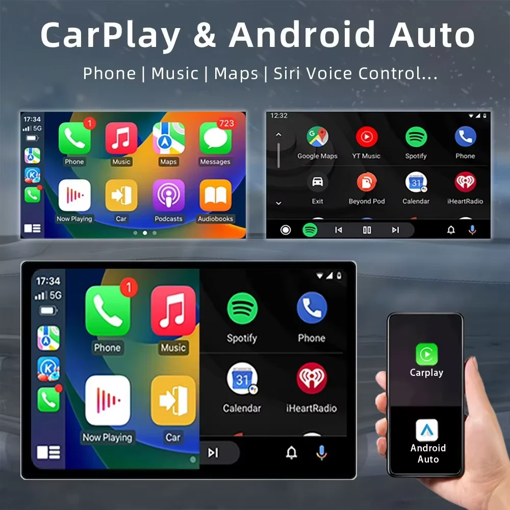 2026 NEW Android14 Universal Car Radio Android Stereo Multimedia Player CarPlay Auto For VW Nissan Hyundai Toyota Kia Jeep Lada