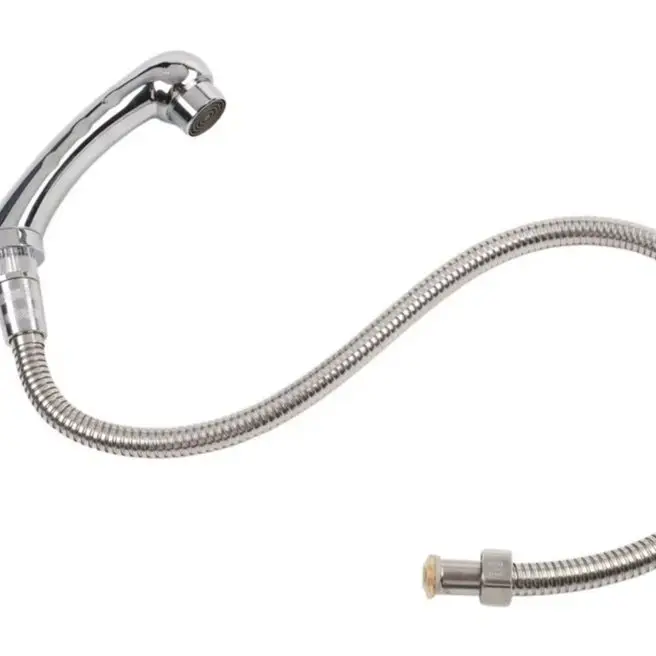 Silver Shampoo Chair Shower Head With 70CM Hose Handheld Spray Nozzle For Hair Salon Barber Sink Basin Plumbing Fixture