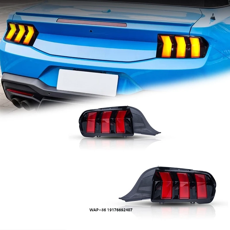 

FT Car Lights forFord Mustang Taillights 2023-2025 LED Tail Lamp Dynamic Turn Signal Light Car Taillights Assembly