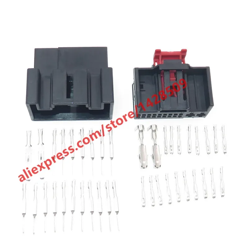 1 Set 20 Pin Car Socket 1-1394805-1 1-1394803-1 1K0971975 For VW Audi Automobile Glass Lifting Electric Wire Hybrid Connector
