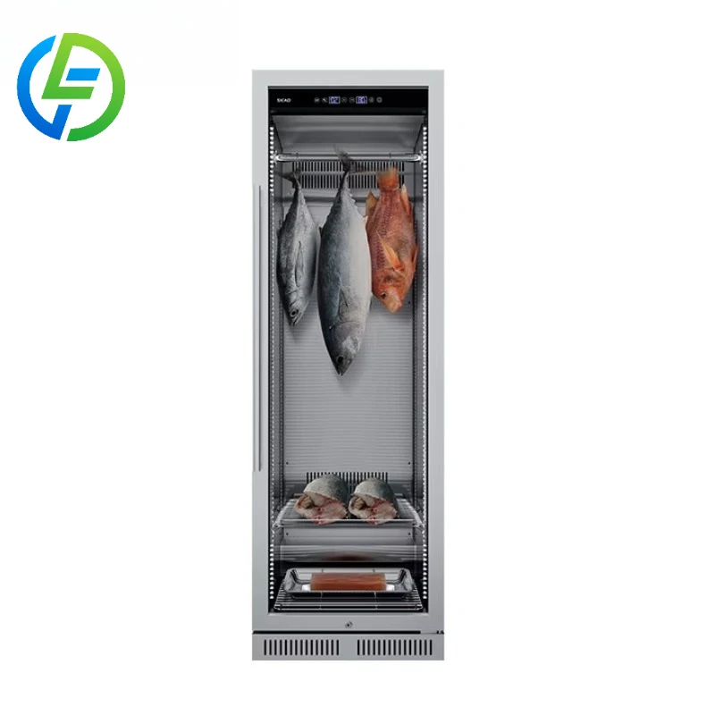 Customize Restaurant Commercial Use Crudo Dry Aged Salmon Tuna Sashimi Dry Aged Fridge Refrigerator