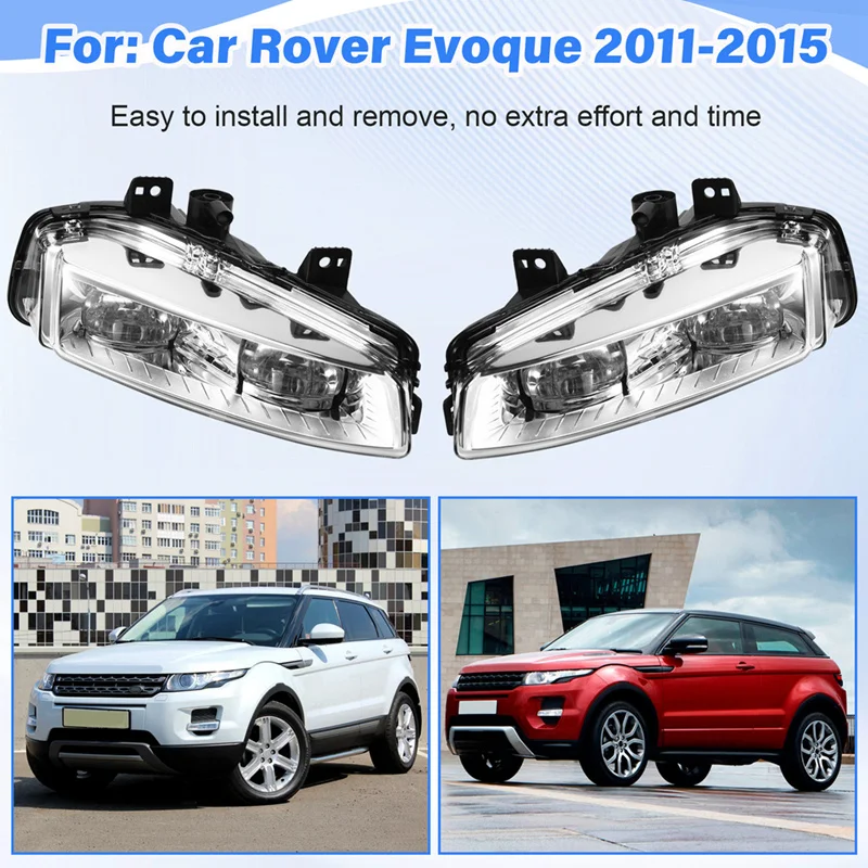 

Car Front Bumper Fog Lamp Light LR026089 LR026090 For Land Rover Range Rover Evoque 2011-2015
