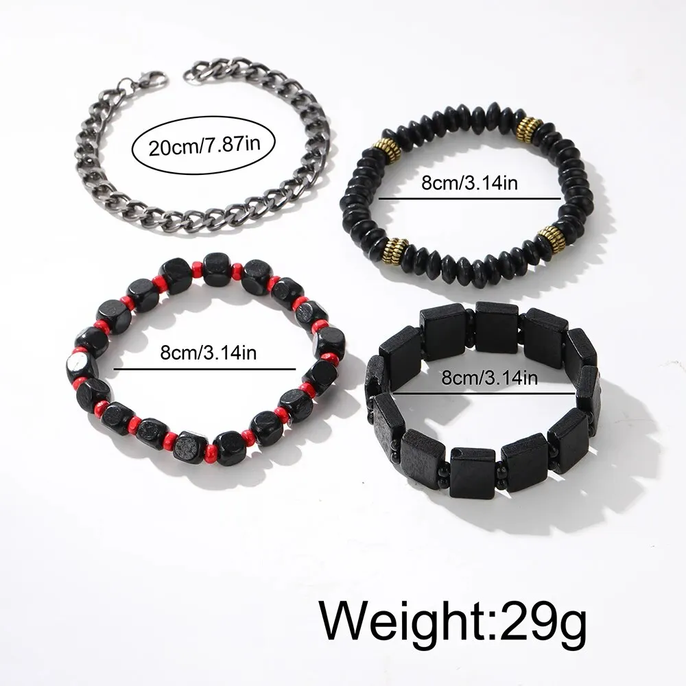 5pcs Men\'s Watch Set Fashion Casual Business Quartz Watch Fashion Casual Bracelet Watch Set